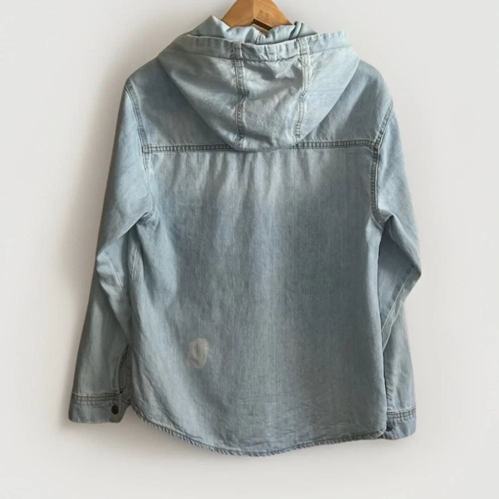 Zara Denim Hoodie Jacket